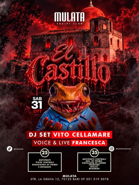 Locandina di Halloween al Mulata – El Castillo
