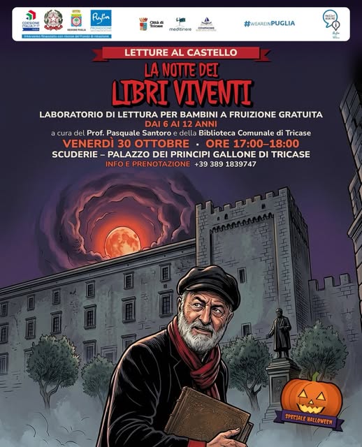 Plakat von Letture al Castello - La notte dei libri viventi