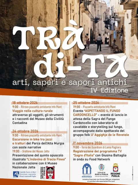 Locandina di Registrazione del programma TV 'Sagre d'Italia'