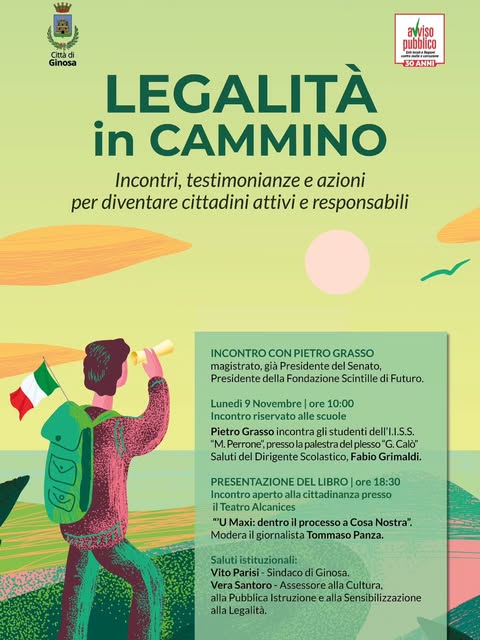 Plakat von Legalità in Cammino