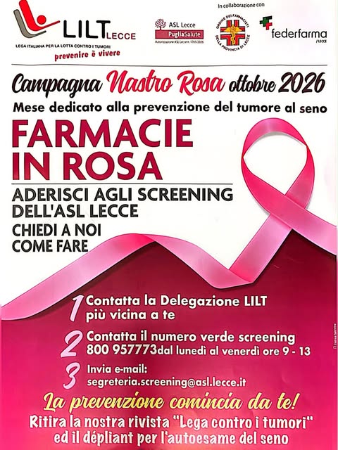 Locandina di Ottobre Rosa - Visite senologiche gratuite